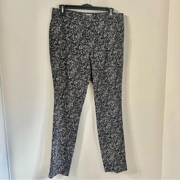 Paraphrase Black and White allover Pattern Women's Dress Pant Trousers size 10 - Picture 1 of 6
